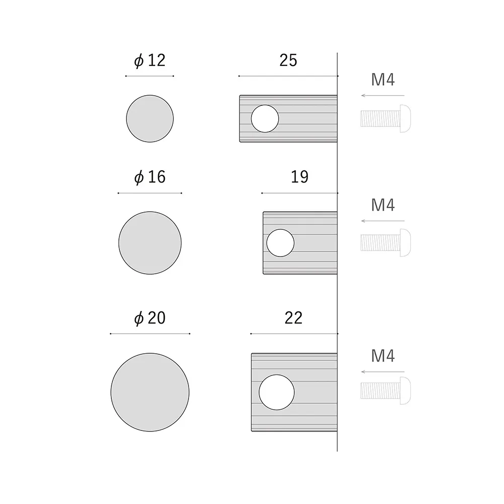 HOLE/ホール（ツマミ・丸） ステンレス 12φmm | 取っ手・つまみ | 住宅
